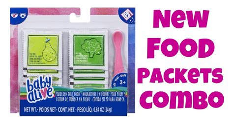 Baby Alive new food packet set now at hasbro baby Alive refill packs - YouTube