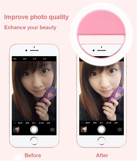 Clip On Led Light Beauty Selfie Light Battery Operated Selfie Ring Light - Buy Battery Operated ...