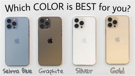 iPhone 13 Pro All Colors Unboxing & Hands On Comparison! - Gold vs Silver vs Graphite vs Seirra ...