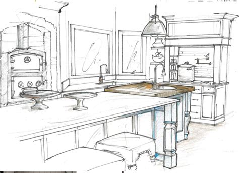 kitchen-sketch - Laura Yeager Smith Home & Design