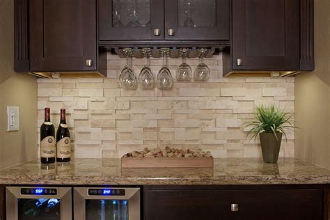 Stacked Slate Backsplash - 19 Stacked Stone Backsplashes For For ...