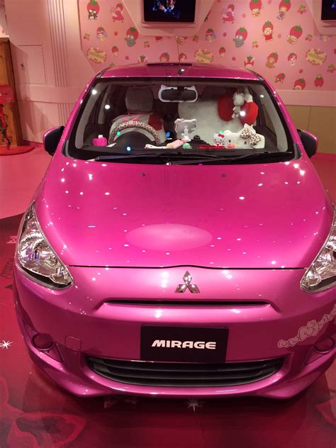 Mitsubishi Mirage, Hello Kitty edition! | Pink wheels, Pink inspiration ...