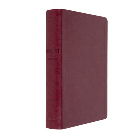 MSG The Message Large Print Bible, Bonded Leather, Burgundy | Mardel ...