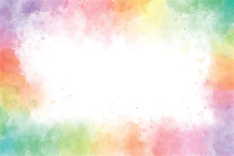 colorful rainbow watercolor splash background frame with copy space 4837187 Vector Art at Vecteezy