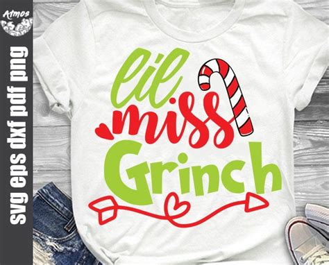 Lil Miss Grinch Svg Grinch SVG Cut file for Cricut and | Etsy