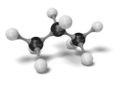 3D propane molecule c3h8 modeled model - TurboSquid 1540487