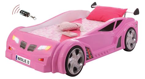 Pink Racing Car Bed | Car bed, Race car bed, Bed