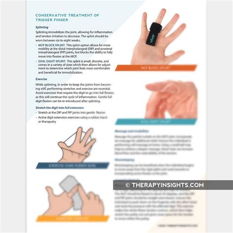 Trigger Finger – Adult and pediatric printable resources for speech and occupational therapists