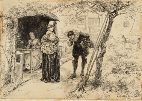 ‘Illustration to ‘Judith Shakespeare’’, Edwin Austin Abbey, 1883 | Tate