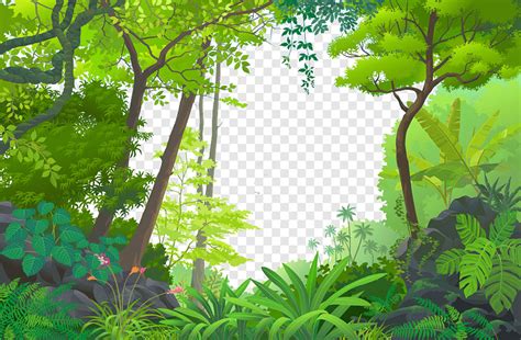 Cartoon Wald, Comic-Clipart, Wald, Wald Clipart png | PNGWing