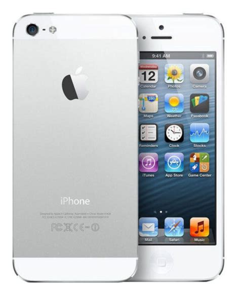 Apple iPhone 5 - 16GB - White & Silver (U.S. Cellular) A1429 (CDMA ...