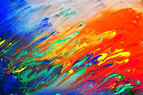 Colorful abstract acrylic painting Stock Photo by ©Photocreo 25104445