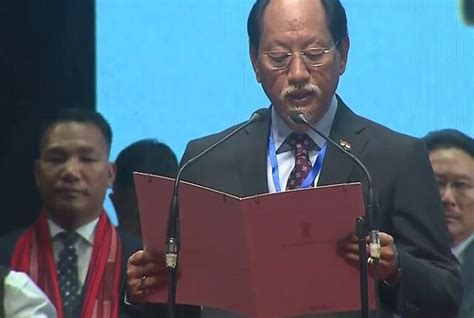 Neiphiu Rio takes oath as Chief Minister of Nagaland for fifth time ...