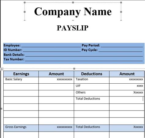 Salary Slip Sample Malaysia