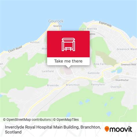 Inverclyde Royal Hospital Main Building, Branchton stop - Routes ...