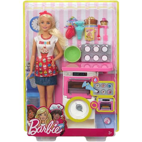 Barbie Cooking & Baking Baker Doll & Playset, Multi-Colour - The Model Shop