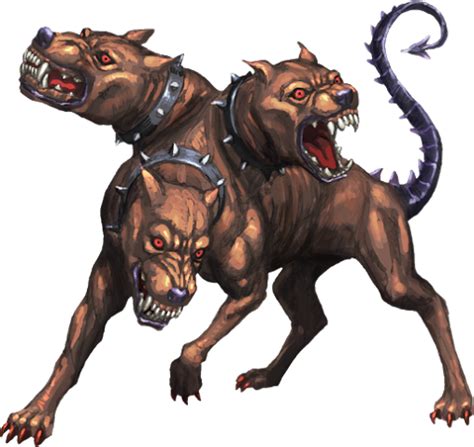 Cerberus - Giant 3 Headed Dog with the tail of a snake from Greek mythology | Demon dog ...