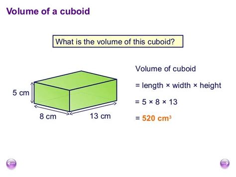 Surface area and volume of cuboids