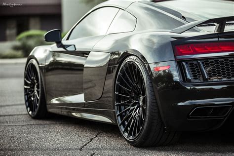 Stealthy Takes Over Black Audi R8 with Custom Parts — CARiD.com Gallery