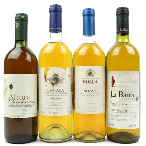 Assorted Italian White Wines 4x75cl | Wine Auctioneer