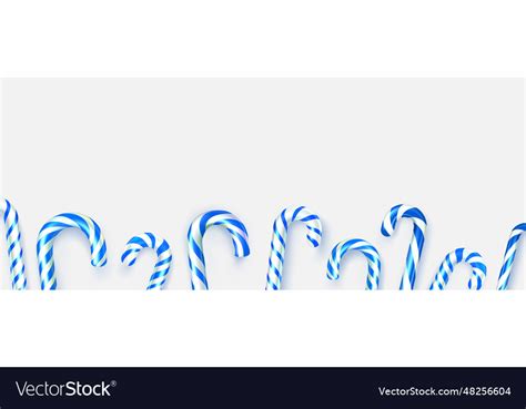 Striped blue and white candy cane sticks Vector Image