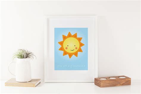 You Are My Sunshine Art Print Digital Download - Etsy