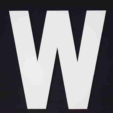 5″ Foam Core Letter “W” | Parade Float Stuff