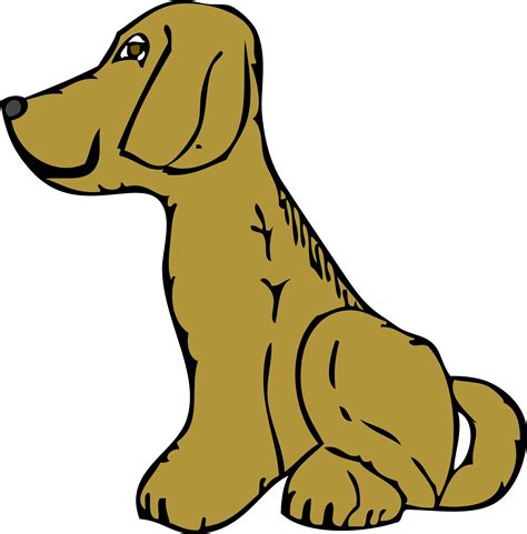 Clipart - dog side view