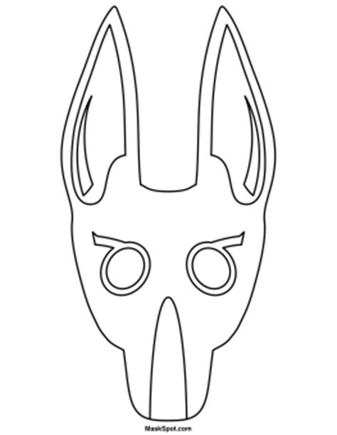 Printable Anubis Mask