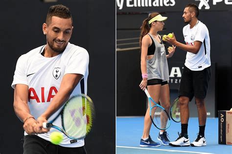 Nick Kyrgios trains with his stunning girlfriend Ajla Tomljanovic as he ...