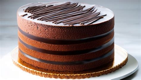 Premium AI Image | A chocolate cake with chocolate icing and chocolate curls.