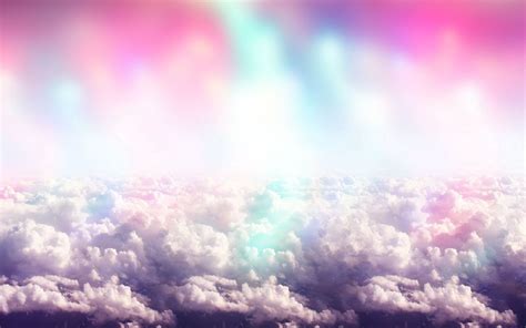 Rainbow Clouds Wallpaper - WallpaperSafari