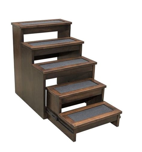 Pet Steps with Retractable 5" Risers from DutchCrafters Amish