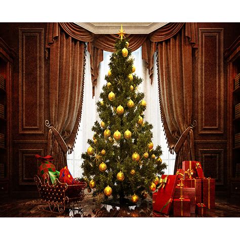 Click Props Backdrops Grand Christmas Tree Backdrop MP677 B&H