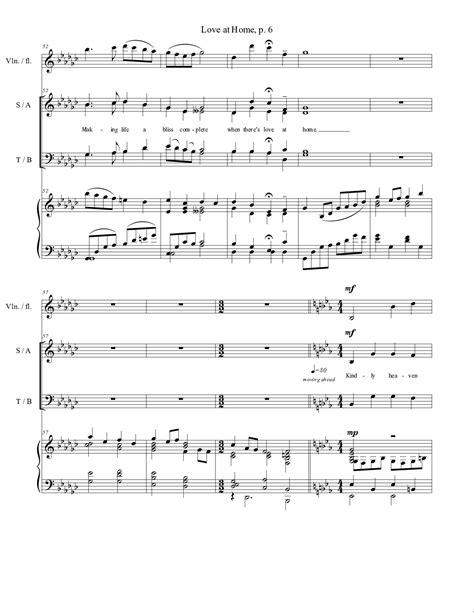 Love At Home (by Brian D. Petersen -- SATB)