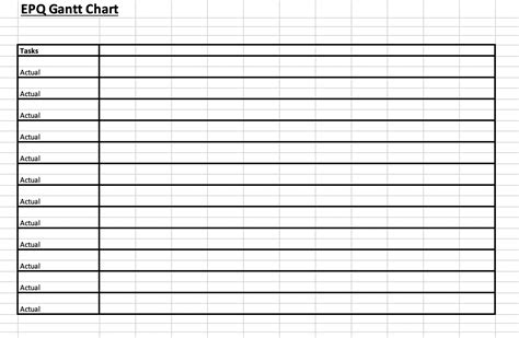 EPQ Gantt Chart | Teaching Resources