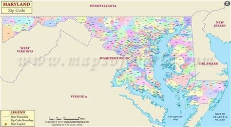 Maryland Zip Code Map, Maryland Postal Code | Maps Maker | Map, Zip code map, Study materials