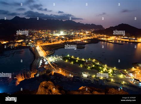 View of Crater Quarter from Sira Island, Aden, Yemen Stock Photo ...