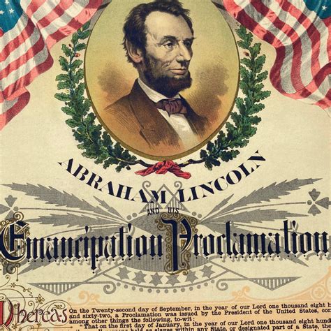 Abraham Lincoln and the Emancipation Proclamation — Archival print ava ...