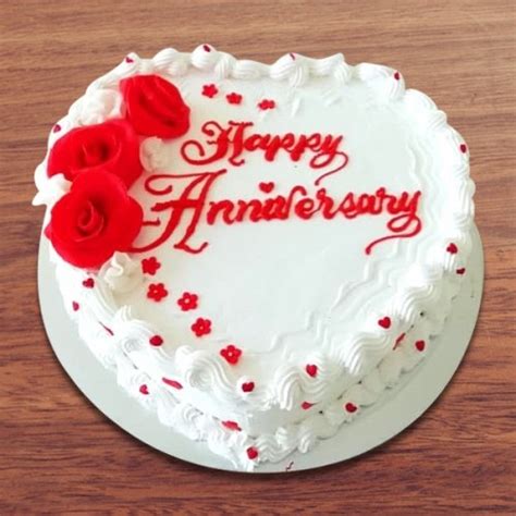 Send heart shape happy anniversary cake Online | Free Delivery | Gift Jaipur