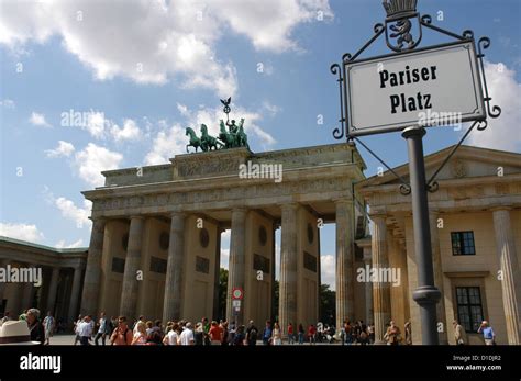 Germany. Berlin. Brandenburg Gate, built between 1788 and 1791 by Carl ...