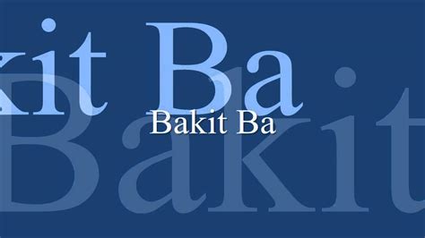 Siakol - Bakit Ba Chords - Chordify