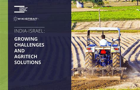 India-Israel: Growing Challenges and Agritech Solutions