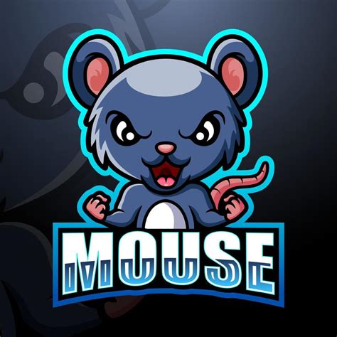 Mouse mascot esport logo design 5574205 Vector Art at Vecteezy