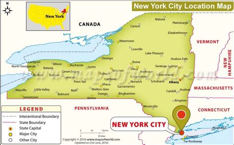 Where Is New York City On The Map | Hiking In Map