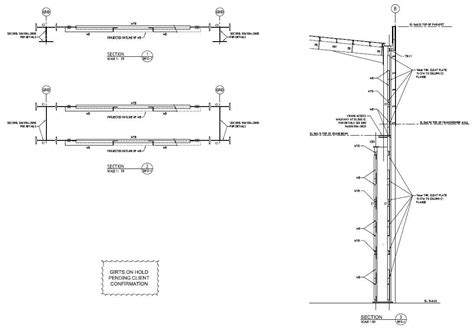 Free Download Steel Structure Wall Section PDF File - Cadbull