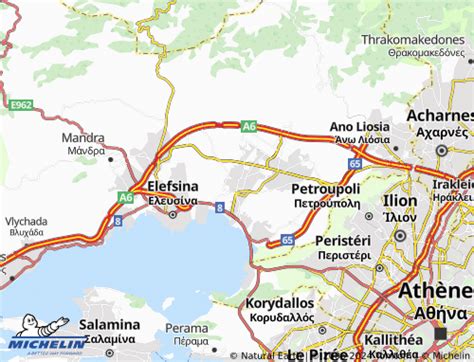 MICHELIN Aspropyrgos map - ViaMichelin