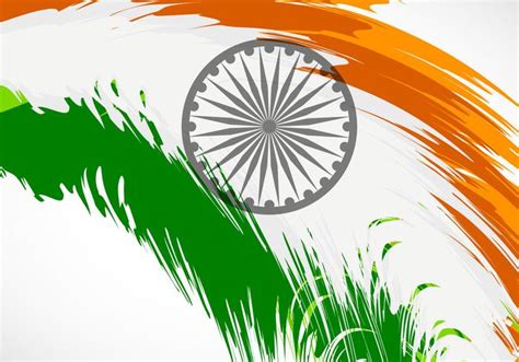 Tri Color Grunge Brush Stroke Indian Flag 106629 Vector Art at Vecteezy