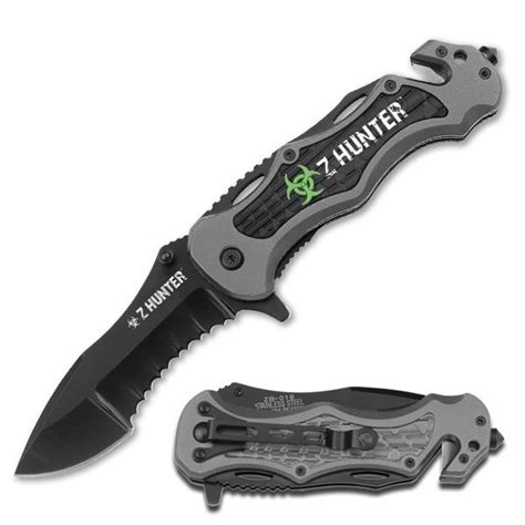 Zombie Hunter Spring Assisted Knife - Stainless Steel Folding Knives ...