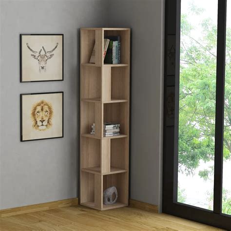 Corner Bookcases For Small Spaces - Bookshelf Camp